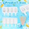 Popsicle Molds Set of 10, 40 Silicone Ice Cream Mould 4-Cavity Ice Lolly Mold Reusable Oval Cake Pop Molds Baking Molds with 200 Wooden Sticks for DIY Making Ice Candy Chocolate Jelly